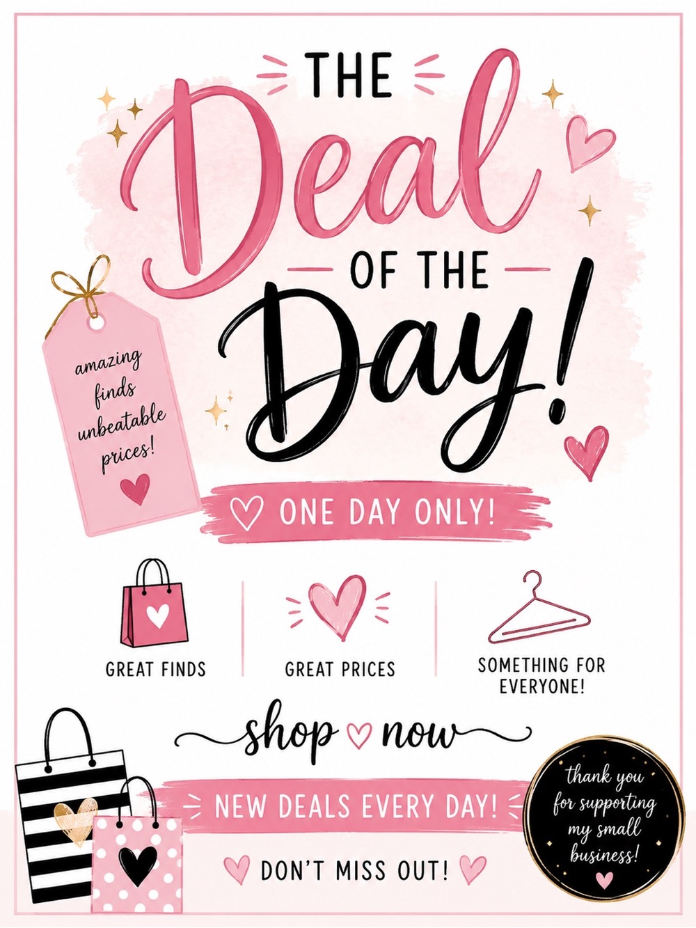 🛍️DEAL OF THE DAY🛍️ LIKE ❤️ this listing & CHECK BACK DAILY!